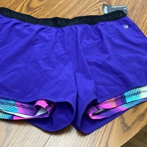 XL Deep Blue ladies base layered shorts